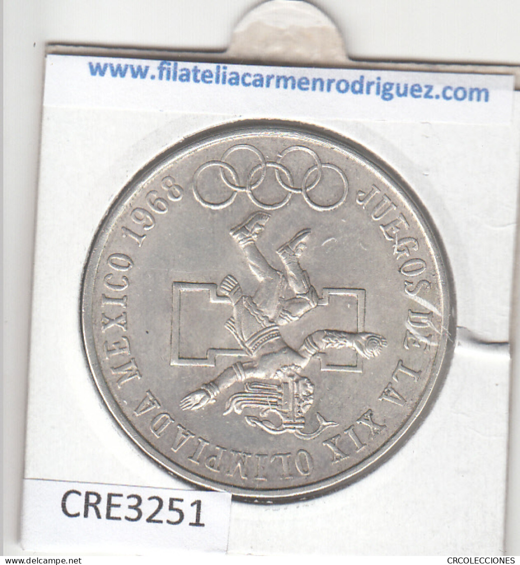 CR3251 MONEDA MEXICO 25 PESOS 1968 PLATA - Sonstige – Amerika