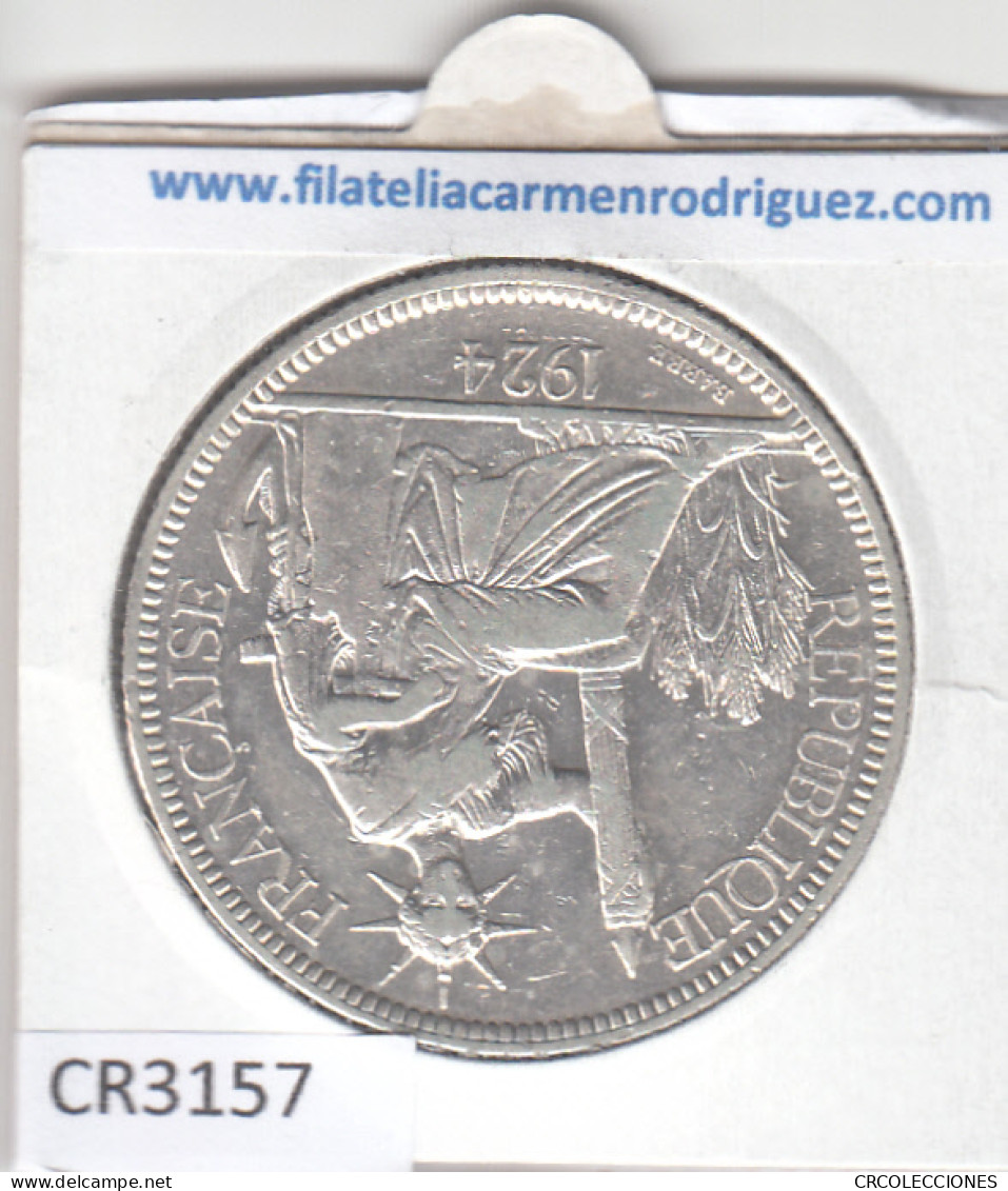 CR3157 MONEDA INDOCHINA FRANCESA 1 PIASTRA 1924 MBC PLATA - Otros – Asia