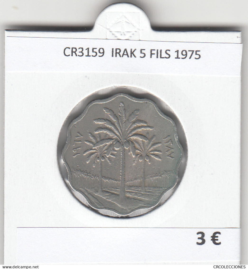 CR3159 MONEDA IRAK 5 FILS 1975 MBC  - Andere - Azië