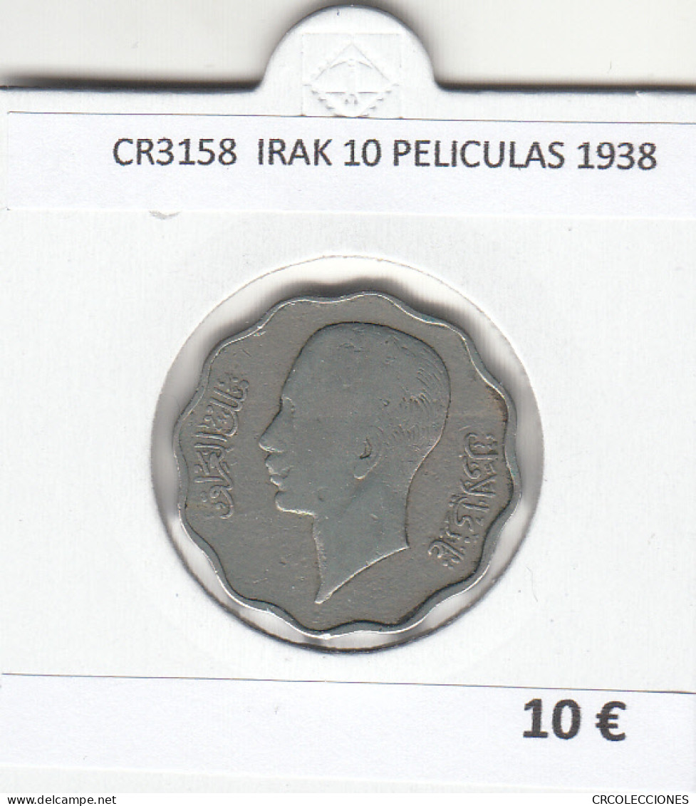 CR3158 MONEDA IRAK 10 PELICULAS 1938 MBC  - Andere - Azië