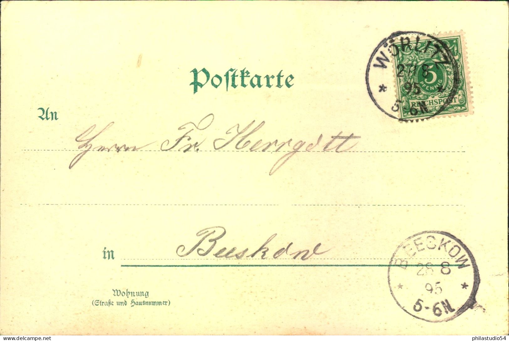 Gruss Aus " WÖRLITZ", Gelaufen 1897 - Dessau