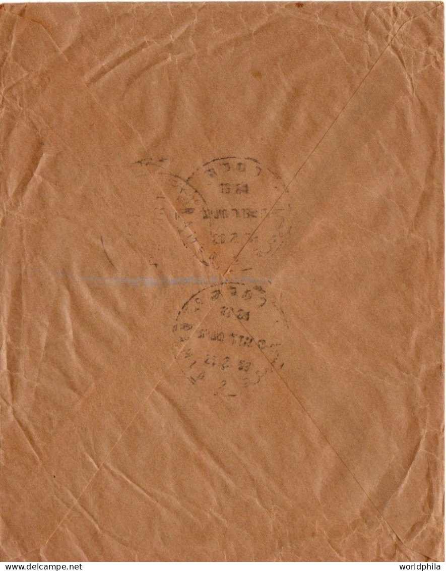 Israel 1951-1953 Interesting Post Marks Lot Of 3 Express Registered Covers III - Lettres & Documents