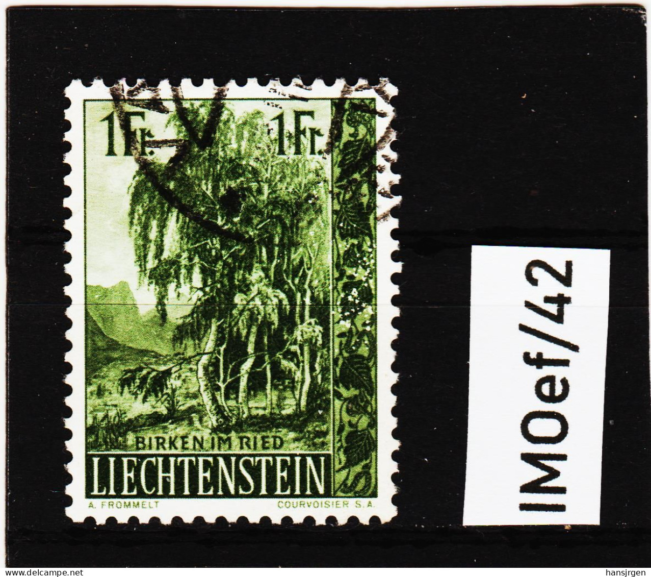 IMOef/42  LIECHTENSTEIN 1957  MICHL  359  Used / Gestempelt SIEHE ABBILDUNG - Oblitérés