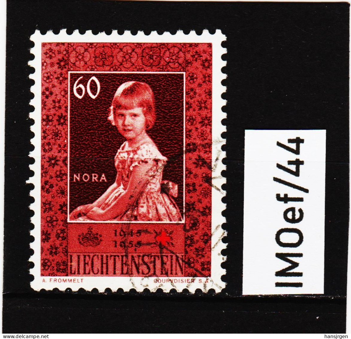 IMOef/44  LIECHTENSTEIN 1955  MICHL  341  Used / Gestempelt SIEHE ABBILDUNG - Usados