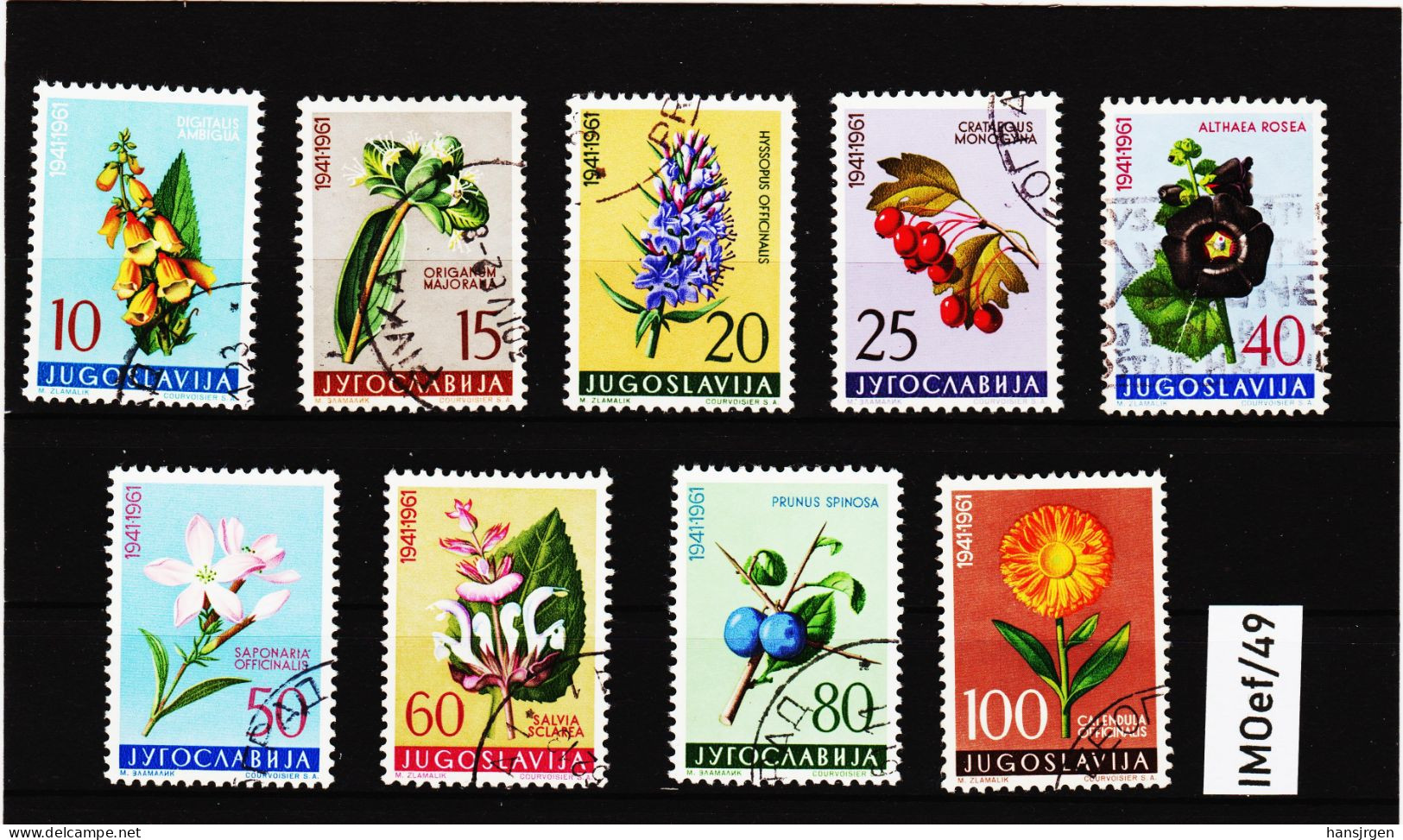 IMOef/49  JUGOSLAWIEN 1961 MICHL 943//51 Used / Gestempelt SIEHE ABBILDUNG - Used Stamps