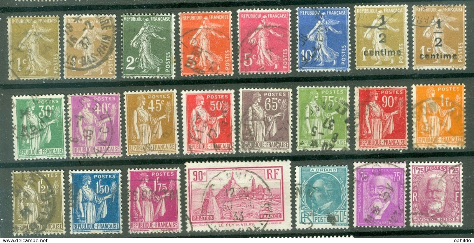 France  Année Complete 1932 Et 1933 Ob TB  - ....-1939