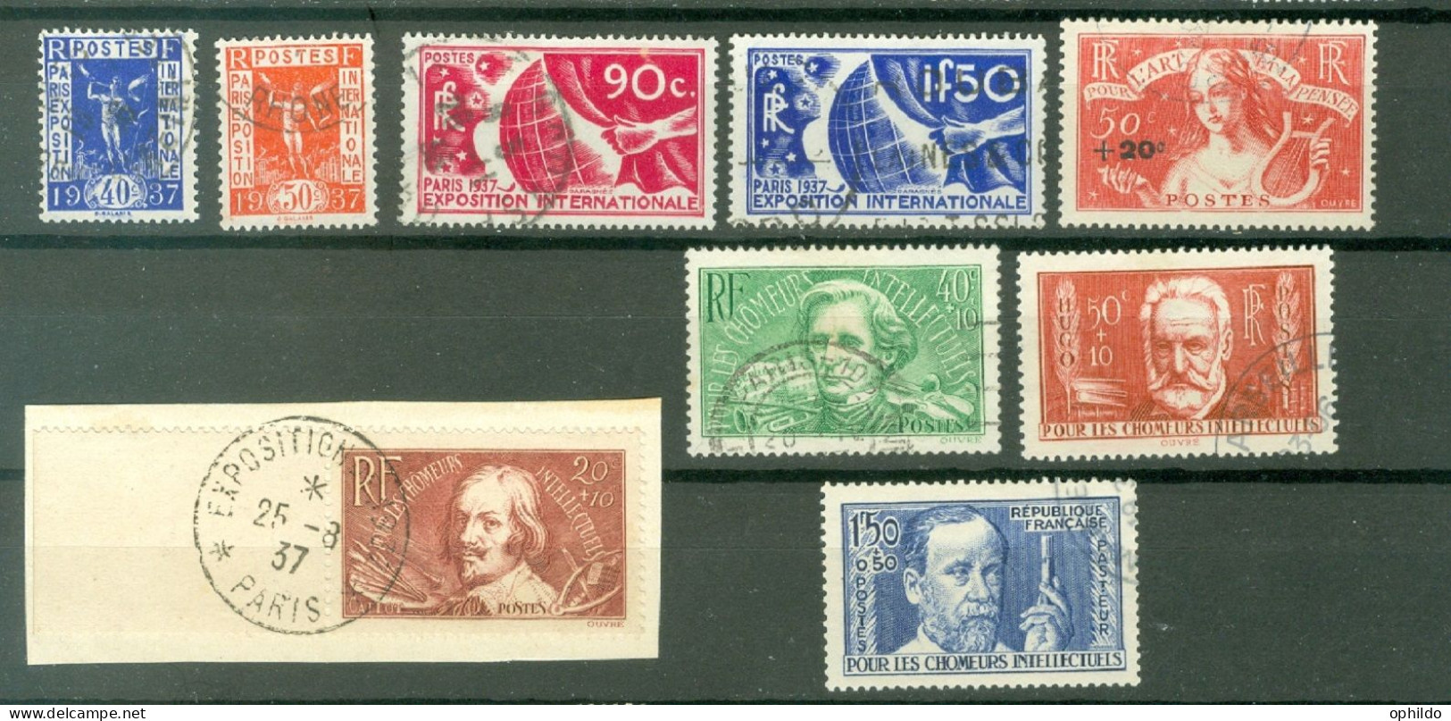 France  Année Complete 1936 Ob TB Sauf N° 321  - ....-1939