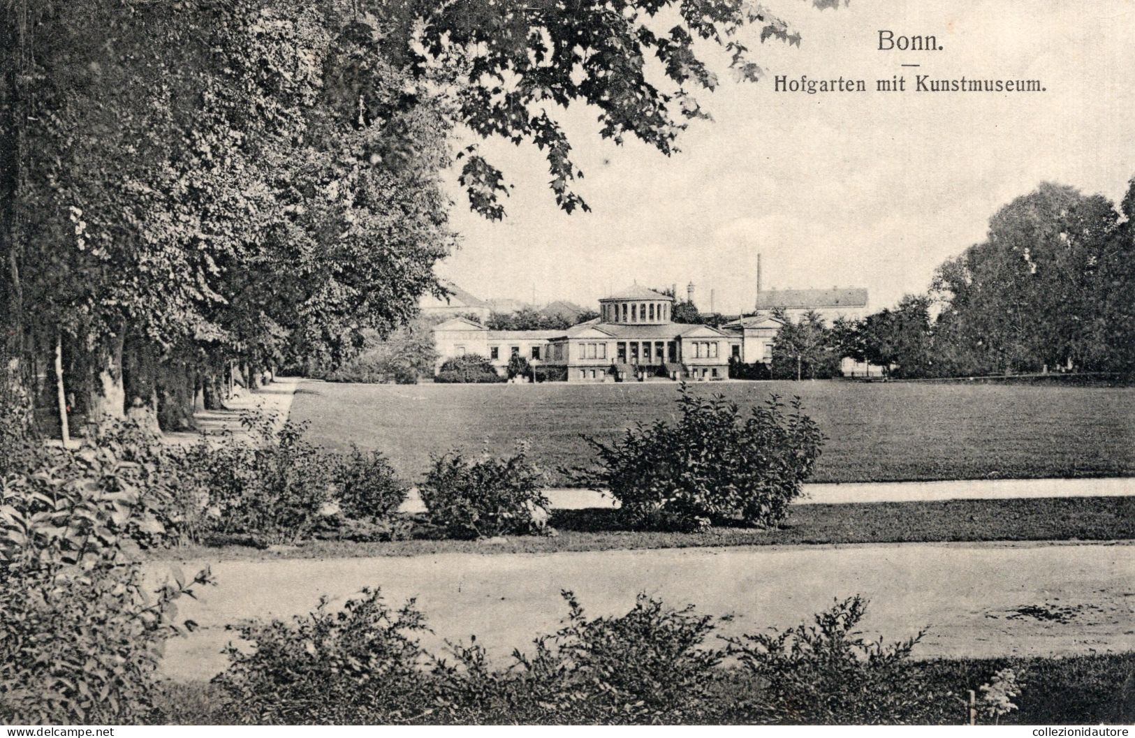 BONN - HOFGARTEN MIT KUNSTMUSEUM - CARTOLINA FP SPEDITA NEL 1910 - Bonn