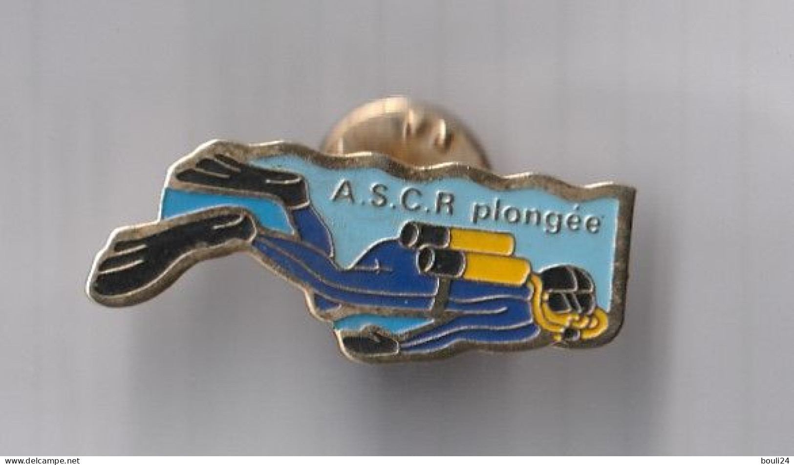 PIN'S THEME SPORTS / PLONGEE ASCR  ASSOCIATION CHEMINOT  DE LA ROCHELLE - Immersione