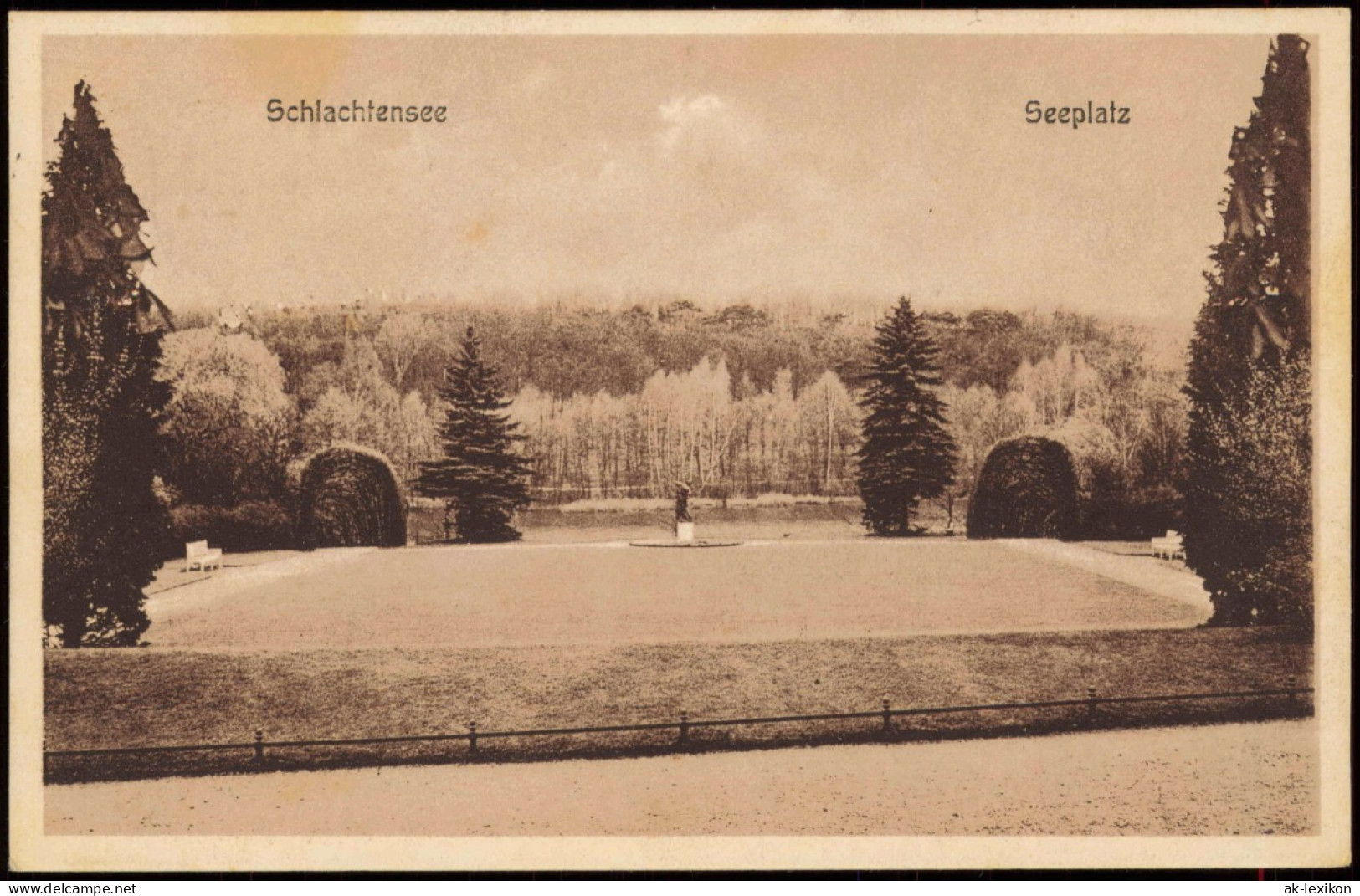 Ansichtskarte Schlachtensee-Berlin Seeplatz 1927 - Zehlendorf
