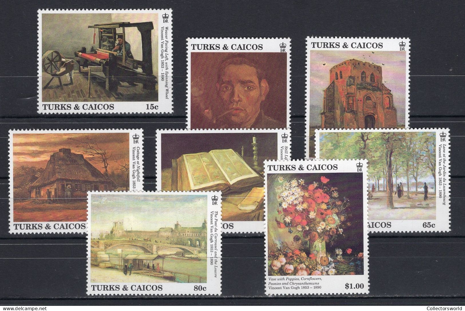 Turks & Caicos Isl 1991 Serie 8v Paintings Vincent Van Gogh MNH - Turks & Caicos (I. Turques Et Caïques)