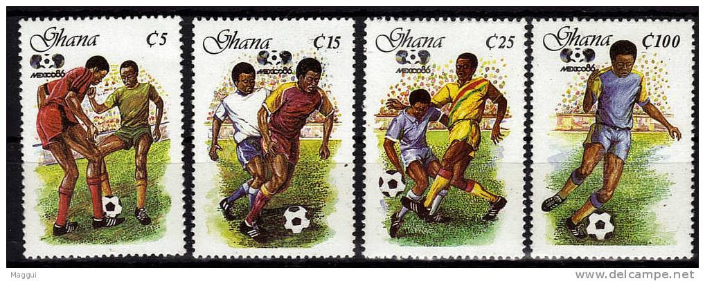 GHANA   N° 914/17  * *   ( Cote 6.50e ) Cup 1986   Football  Soccer Fussball - 1986 – Mexico