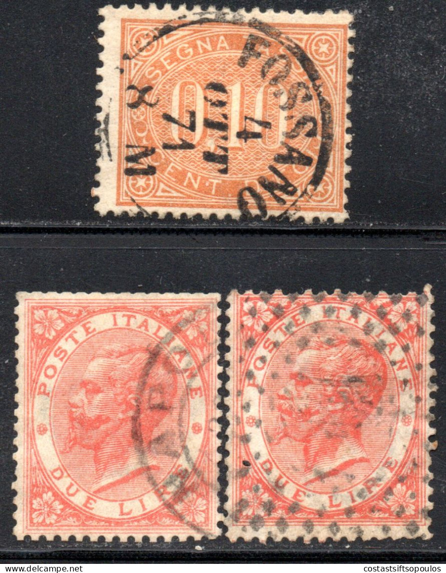 2678. ITALY 3 CLASSIC STAMPS LOT - Gebraucht