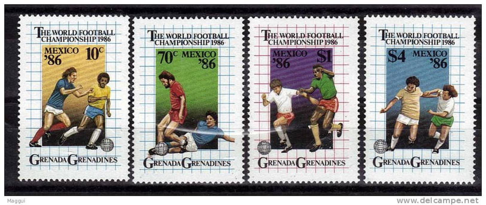 GRENADINES   N° 648/51 * *   ( Cote 9e ) Cup 1986    Football Soccer Fussball - 1986 – Mexico