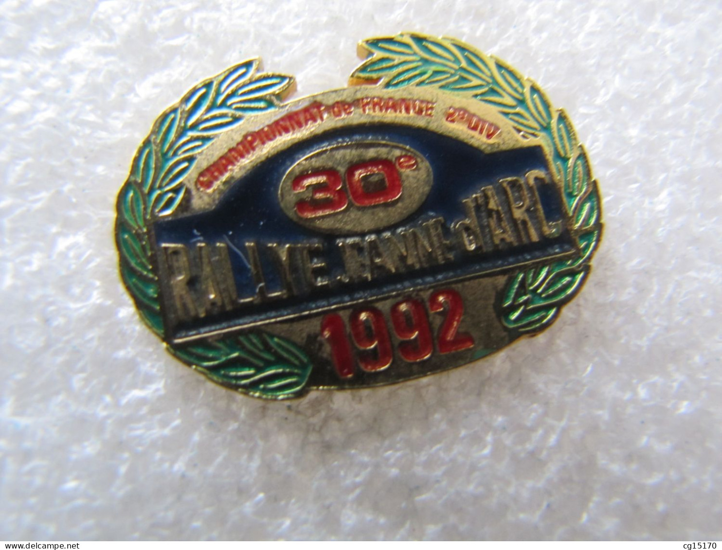 PIN'S   RALLYE  JEANNE D'ARC  1992 - Rallye