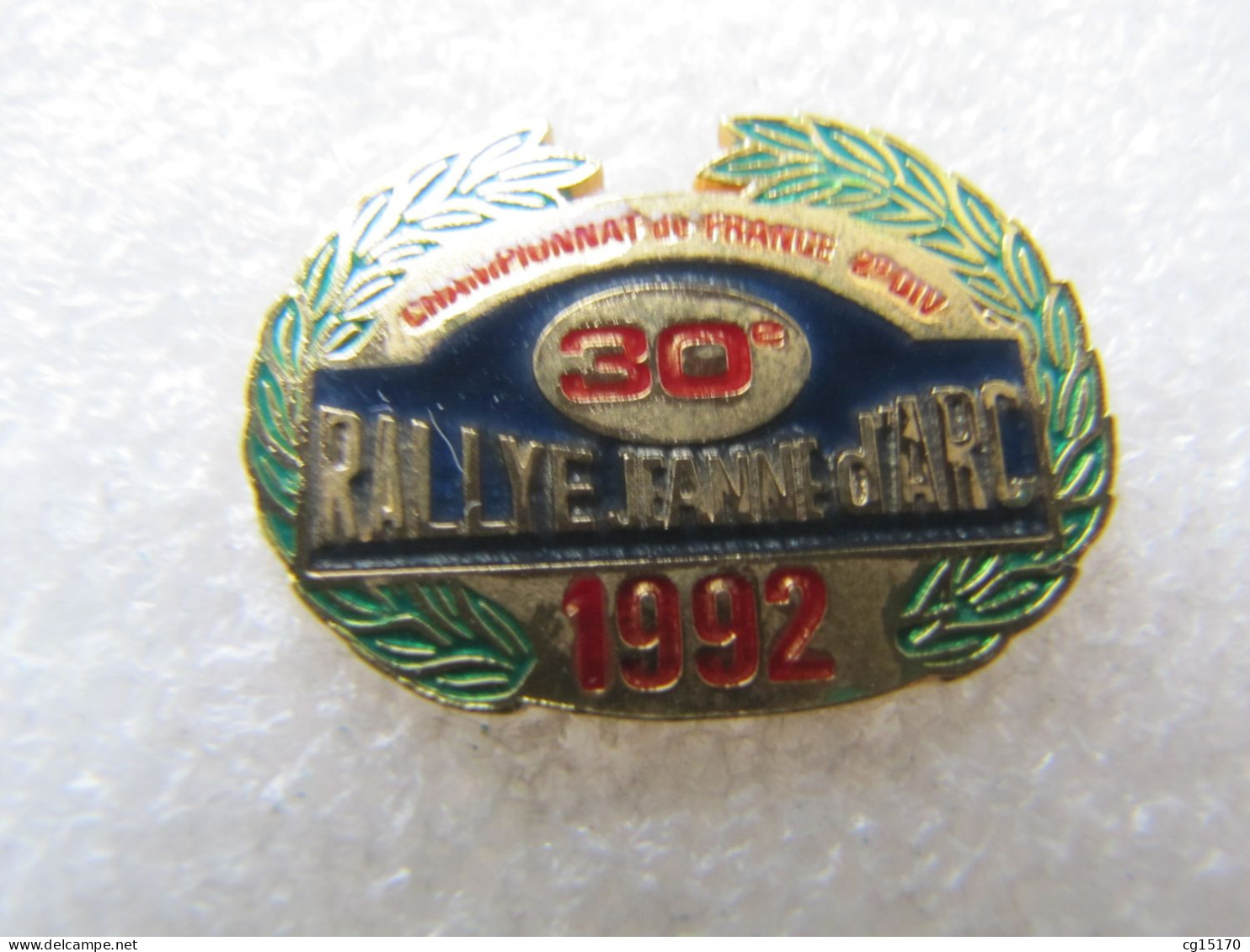 PIN'S   RALLYE  JEANNE D'ARC  1992 - Rallye