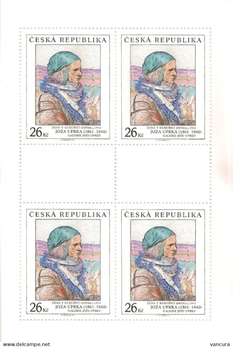 ** 705 Czech Republic J. Uprka, Woman On The Maize Field 2011 - Modernos