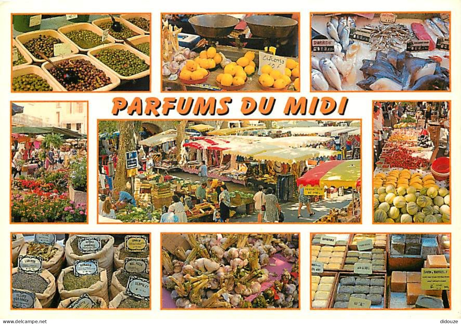 Marchés - Parfums Du Midi - Les Marchés - Multivues - Fruits Et Légumes - CPM - Carte Neuve - Voir Scans Recto-Verso - Mercati