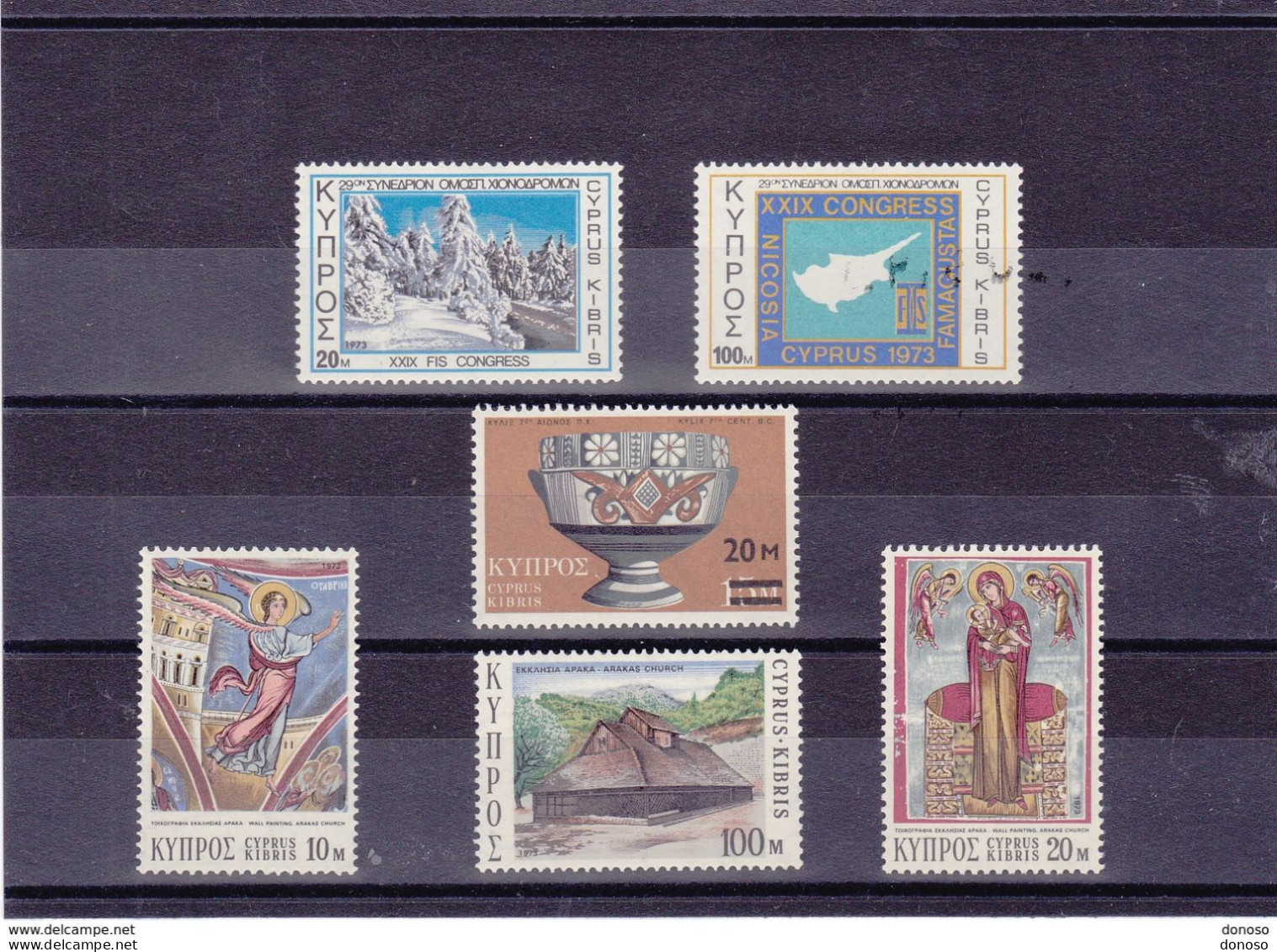 CHYPRE 1973 Yvert 379-380 + 393-396, Michel 387-388 + 401-404 NEUF** MNH Cote Yv 3,30 Euros - Nuovi