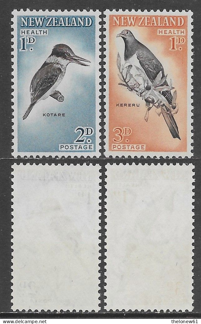 New Zealand 1960 Health Birds P11½ X 11  Mi N.413-414 Complete Set MNH ** - Unused Stamps