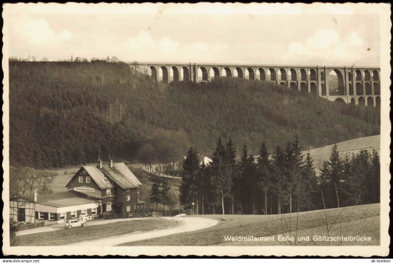 Mylau-Reichenbach (Vogtland) Göltzschtalbrücke, Restaurant Echo 1932 - Mylau