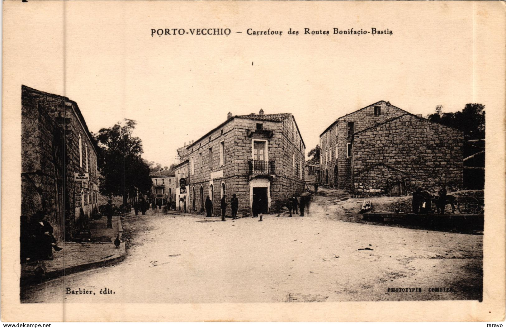 CORSE - PORTO VECCHIO - Carrefour Des Routes Vers Bonifacio Et Bastia - Animation - V. Fontaine à Droite - Other & Unclassified