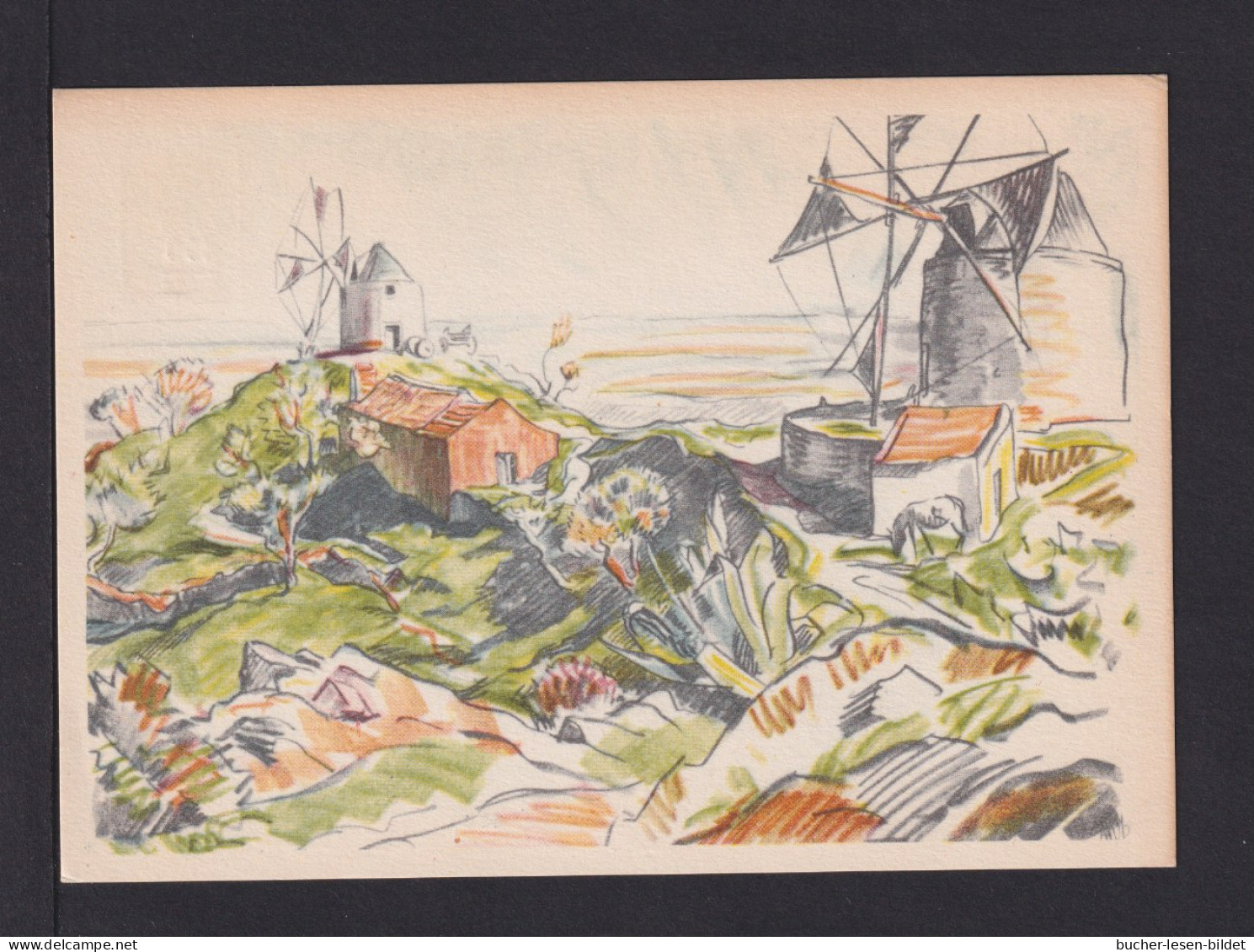 50 C. Überdruck-Bild-Ganzsache  - Windmühle - Ungebraucht - Covers & Documents