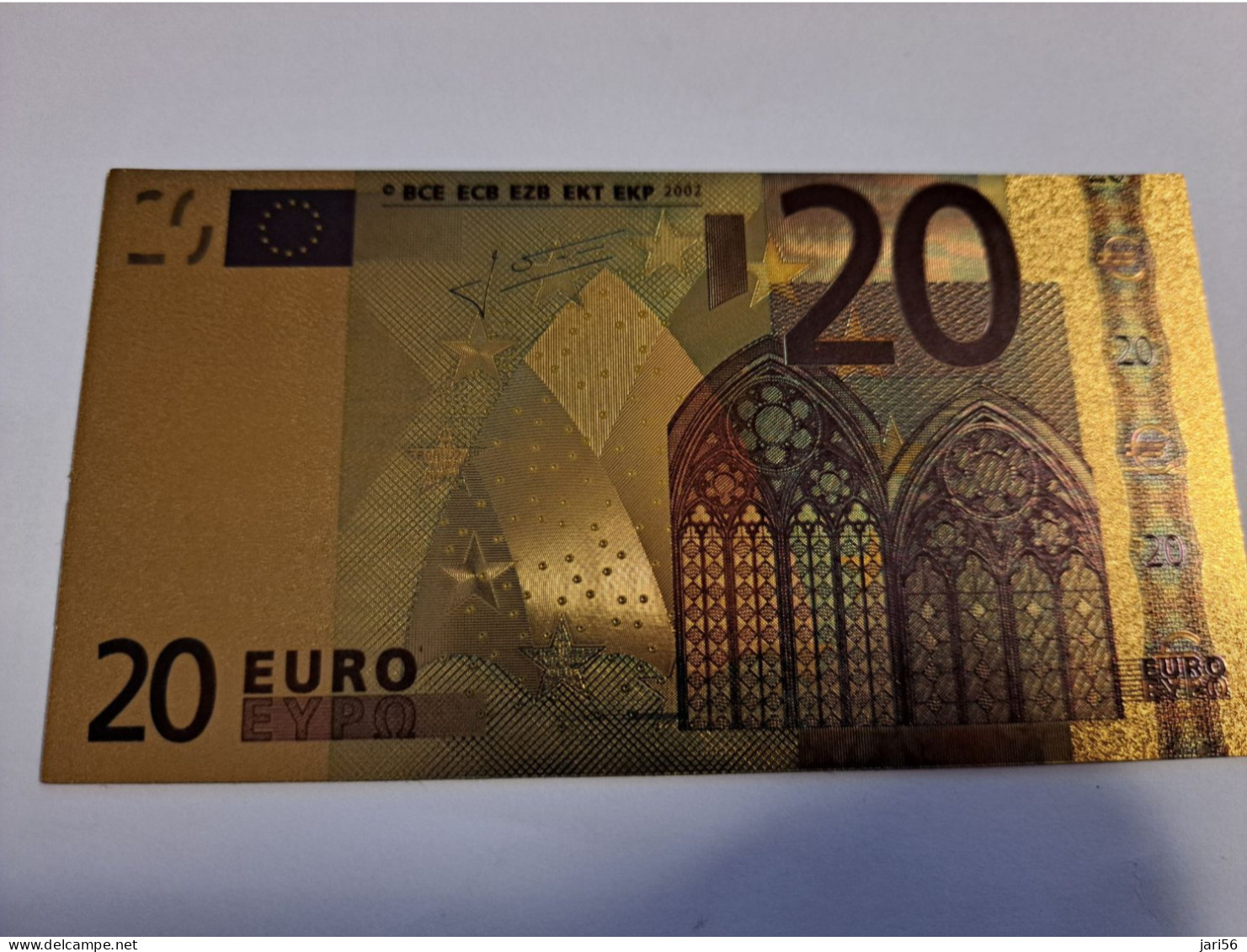 BANKNOTE / GOLDFOIL BILJET/  EUROPA/ EURO 20 / SOUVENIR BILJET / UNC ** Goldfoil 020 ** - Other & Unclassified