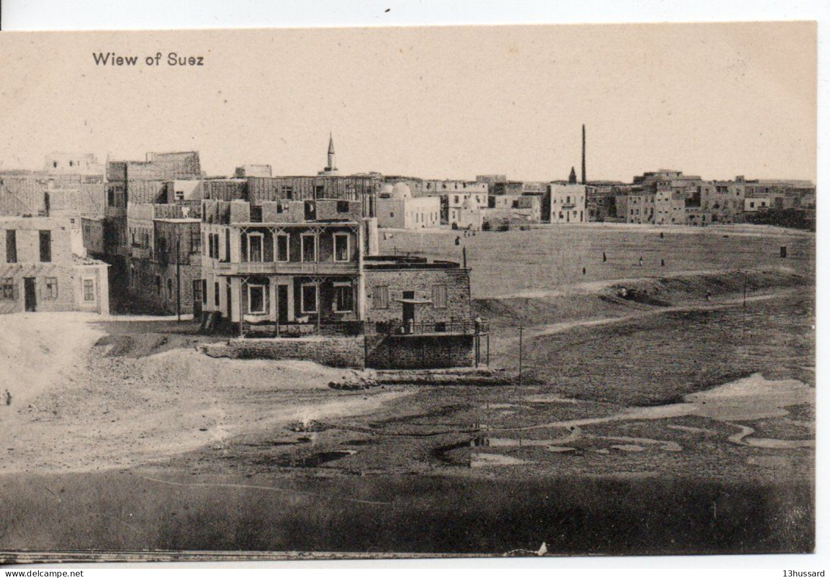 Carte Postale Ancienne Egypte - View Of Suez - Suez