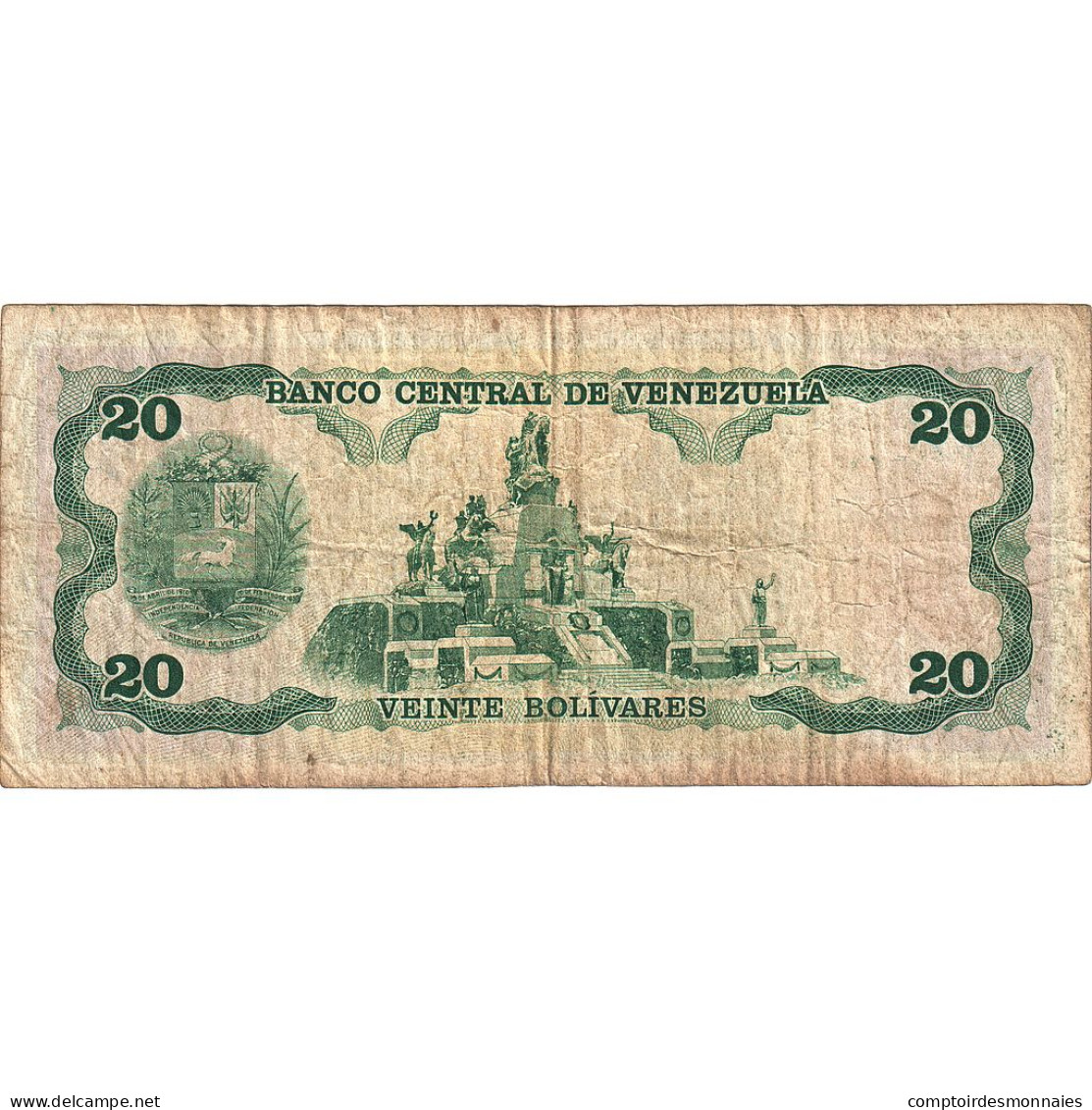 Billet, Venezuela, 20 Bolivares, 1992, 1992-12-08, KM:63d, TTB+ - Venezuela