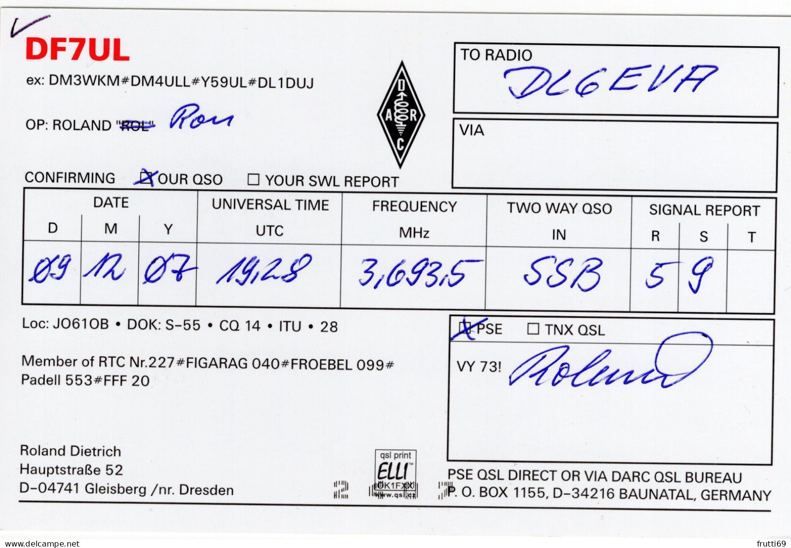 AK 208260 QSL - Germany - Gleisberg / Nr. Dresden - Radio