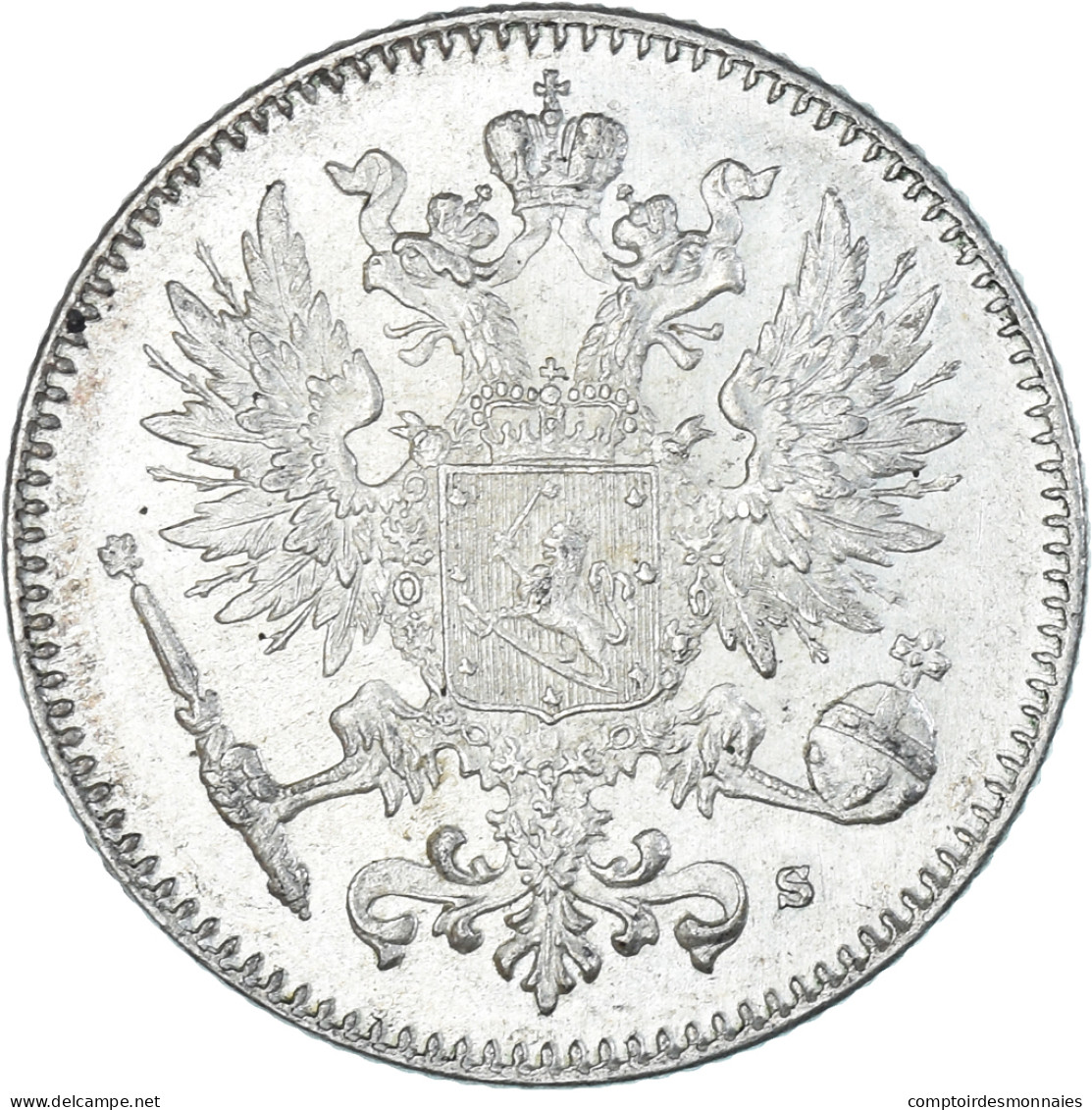 Monnaie, Finlande, Nicholas II, 50 Penniä, 1916, Helsinki, SUP, Argent, KM:2.2 - Finnland