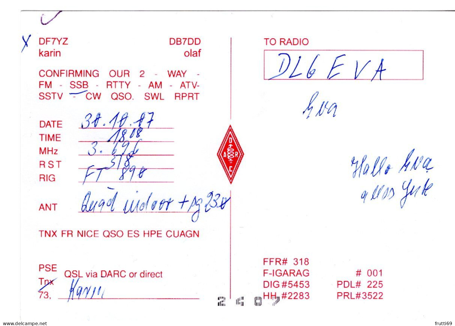 AK 208261 QSL - Germany - Erwitte - Radio