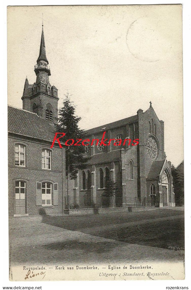 Ruiselede Ruysselede 1903 Kerk Van Doomkerke Eglise De ZELDZAAM (In Zeer Goede Staat) - Ruiselede
