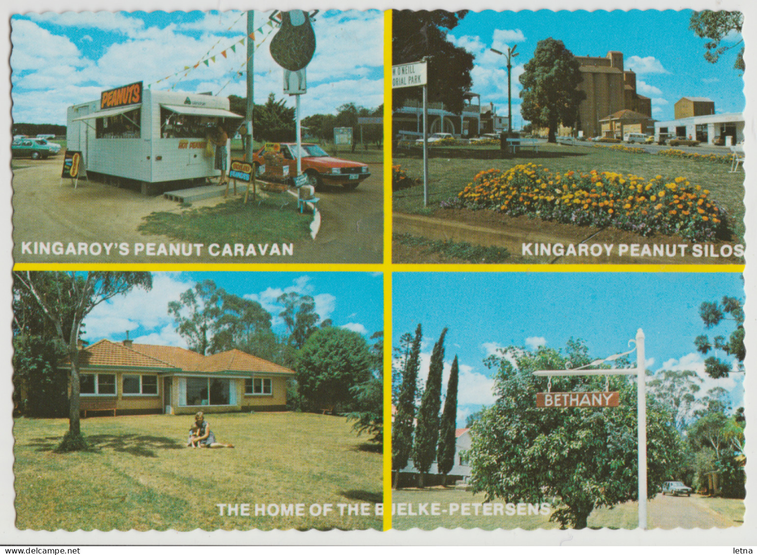 Australia QUEENSLAND QLD Bjelke Petersen Peanuts KINGAROY ICP No.5136 Multiview Postcard C1970s - Altri & Non Classificati