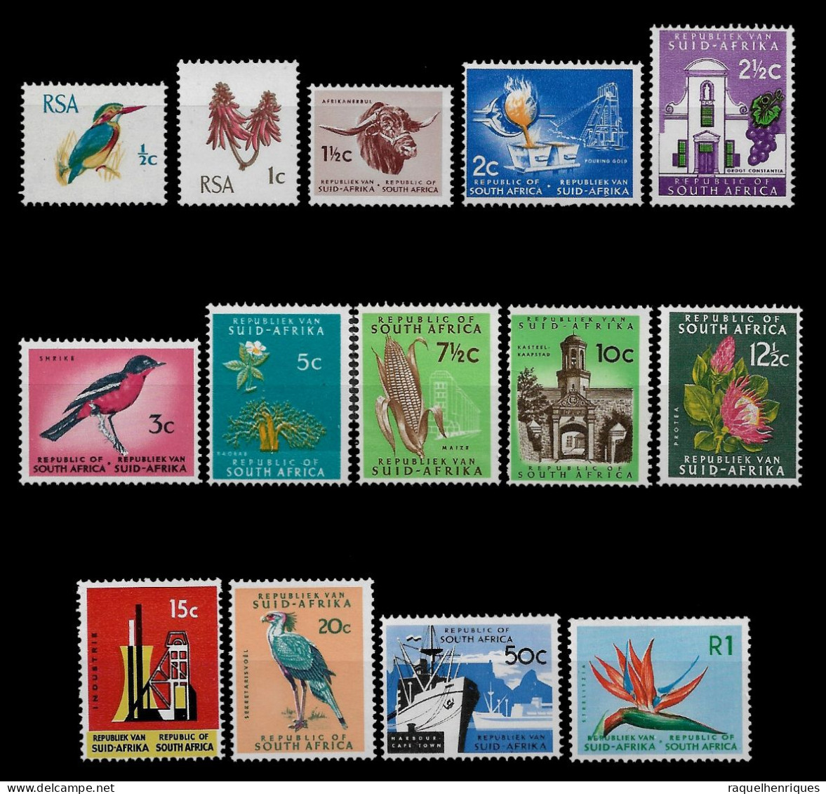 SOUTH AFRICA 1973 -1974 Definitive Issue Local Motives SET MNH (NP#71-P32) - Ongebruikt