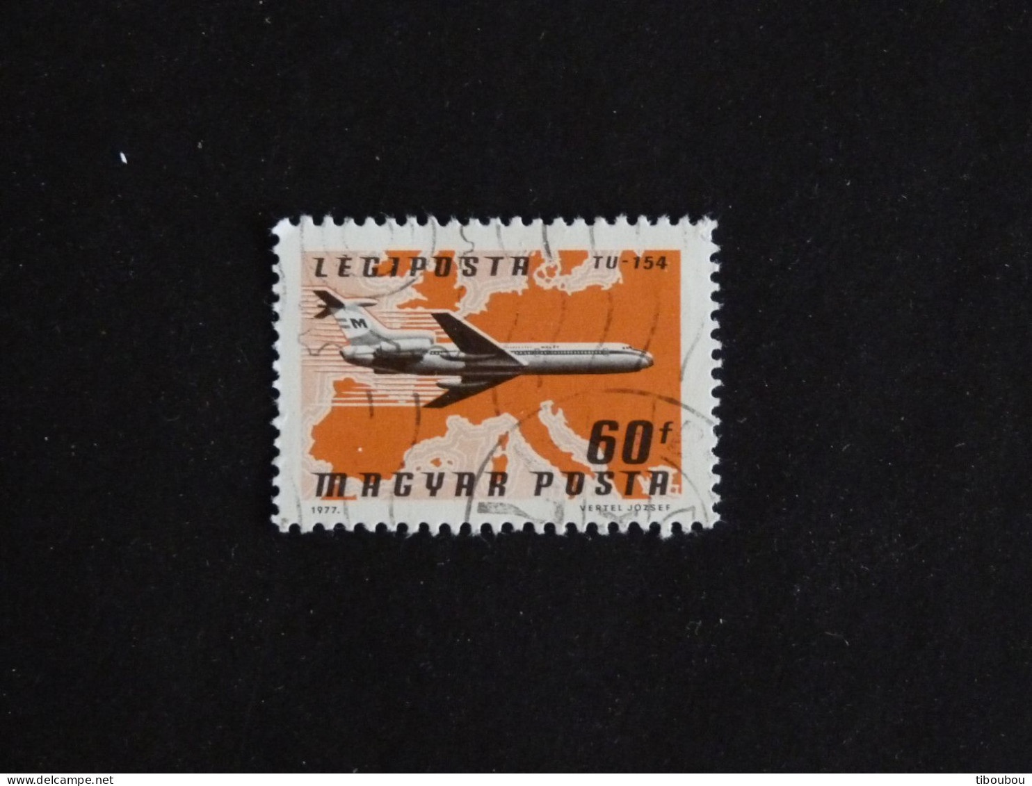 HONGRIE HUNGARY MAGYAR YT PA 392 OBLITERE - PLANE AVION COMMERCIAL / 154 HUNGARIA AIRLINES - Used Stamps