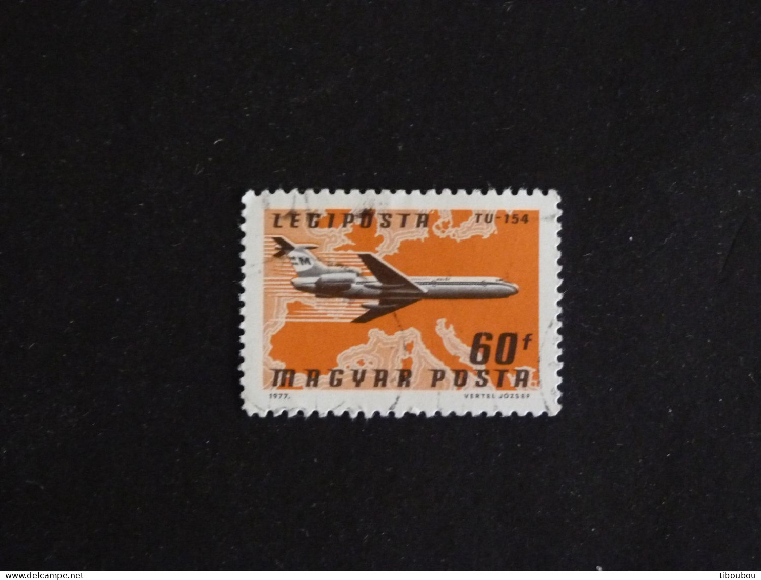 HONGRIE HUNGARY MAGYAR YT PA 392 OBLITERE - PLANE AVION COMMERCIAL / 154 HUNGARIA AIRLINES - Usati