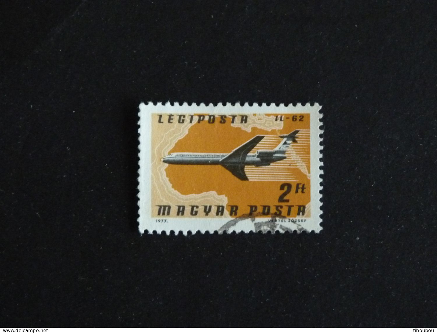 HONGRIE HUNGARY MAGYAR YT PA 394 OBLITERE - PLANE AVION COMMERCIAL / IL-62 - Used Stamps