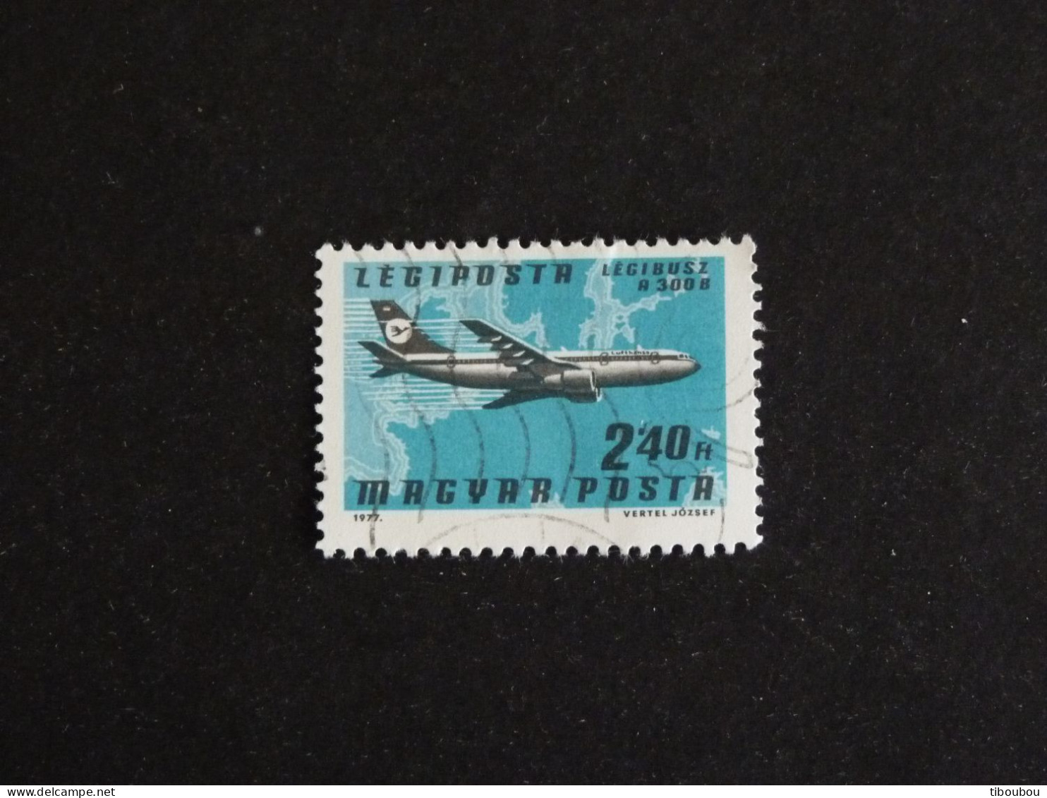 HONGRIE HUNGARY MAGYAR YT PA 395 OBLITERE - PLANE AVION COMMERCIAL / A-300B - Used Stamps