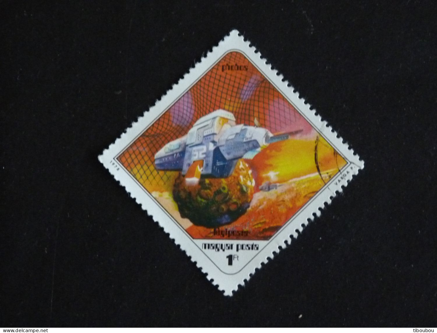 HONGRIE HUNGARY MAGYAR YT PA 409 OBLITERE - SCIENCE FICTION RECHERCHE SPATIALE / PHOBOS - Used Stamps