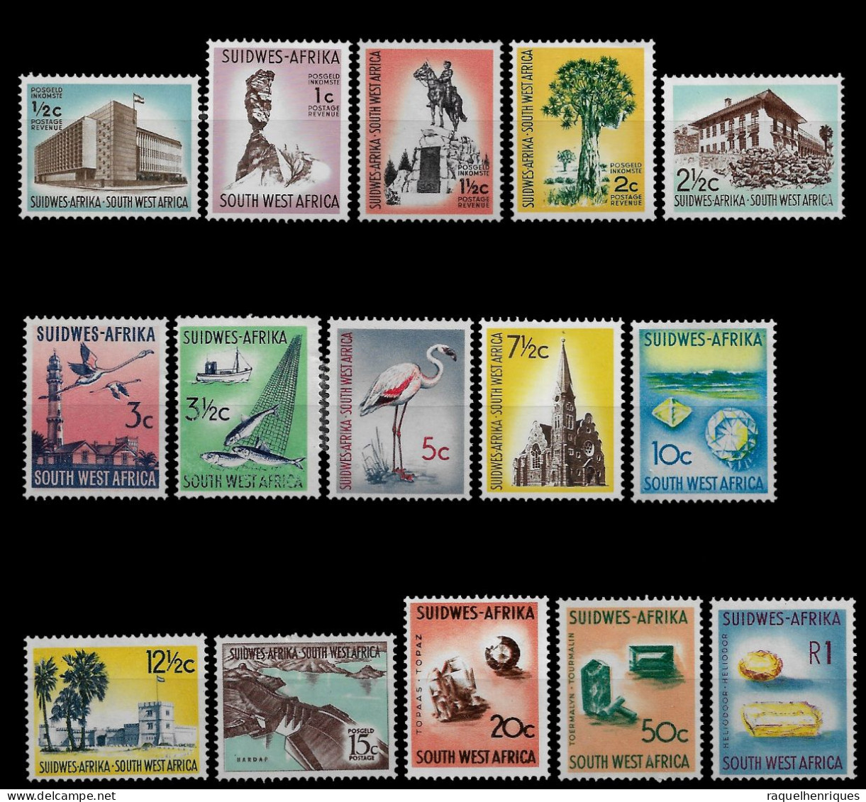 SOUTH WEST AFRICA 1961 Local Motives FULL SET MNH (NP#71-P32) - Nuevos
