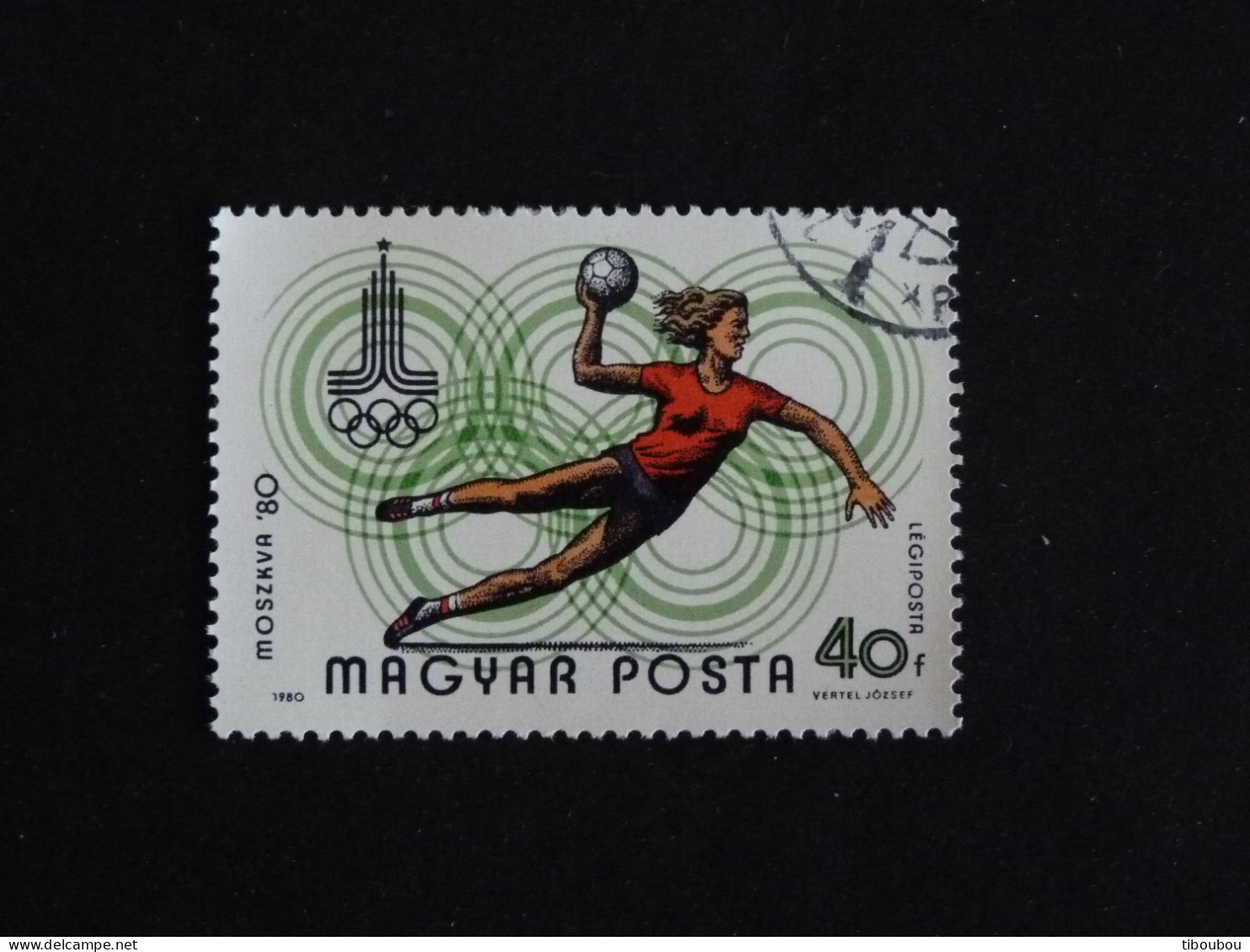 HONGRIE HUNGARY MAGYAR YT PA 429 OBLITERE - JEUX OLYMPIQUES MOSCOU / HANDBALL DAMES - Used Stamps