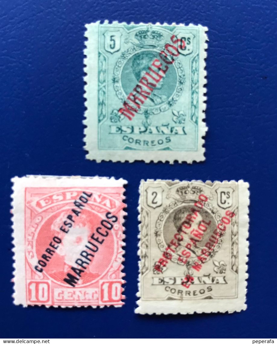 Spain, Spagne, España, Marruecos Español, COLECCIÓN, COLLECTION, Timbres Anciens (LOT 9) - Marruecos Español