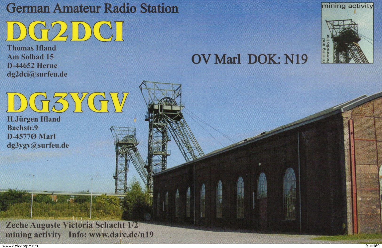 AK 208287 QSL - Germany - Herne / Marl - Radio