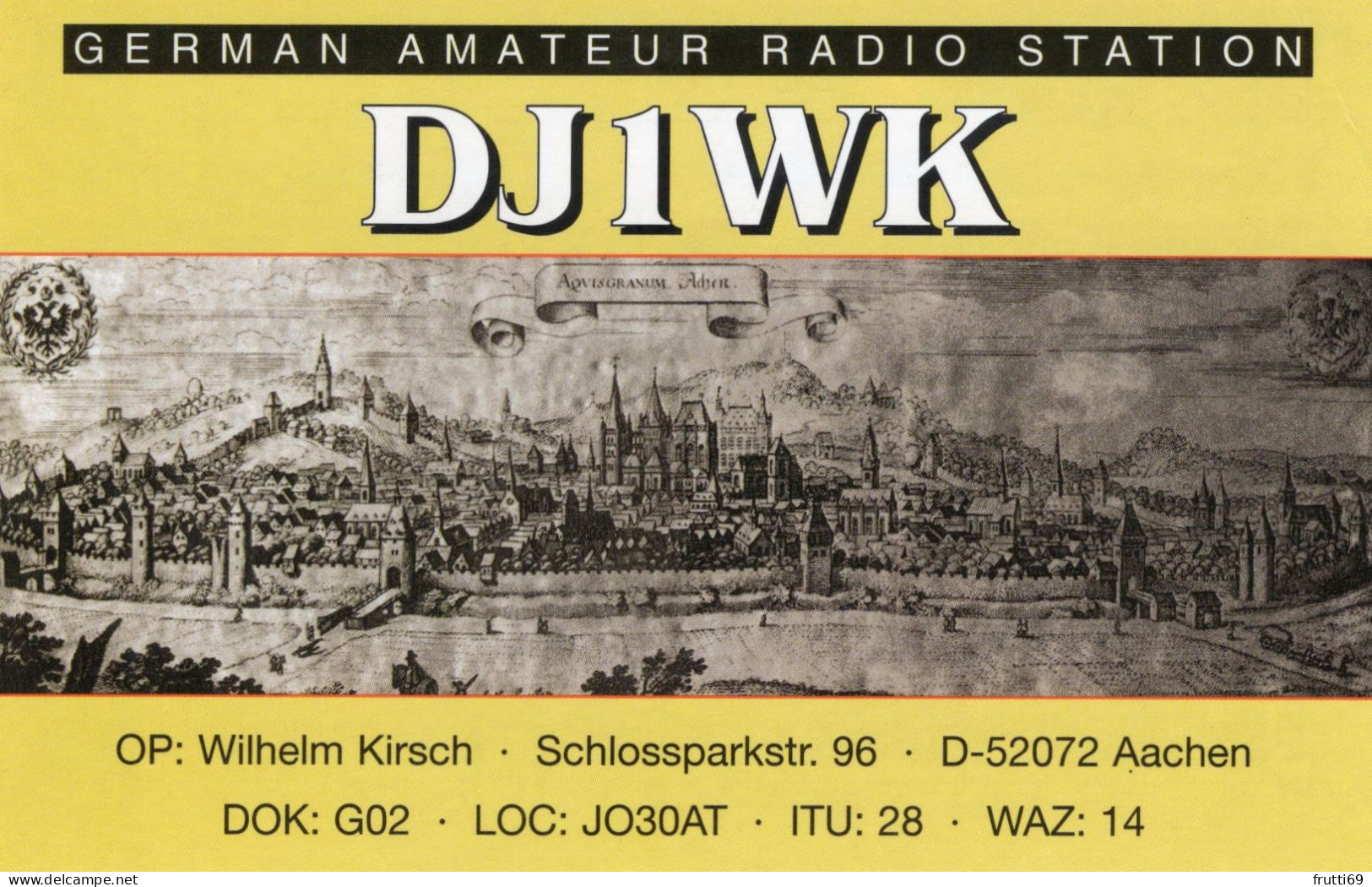 AK 208288 QSL - Germany - Aachen - Radio