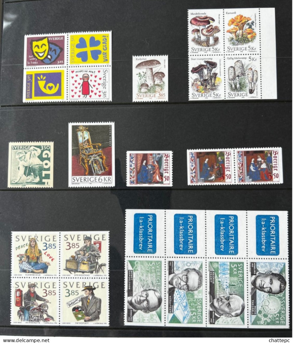 Sweden Unmounted Mint Stamps Sets In Perfect Condition - Sets G - Unused Stamps