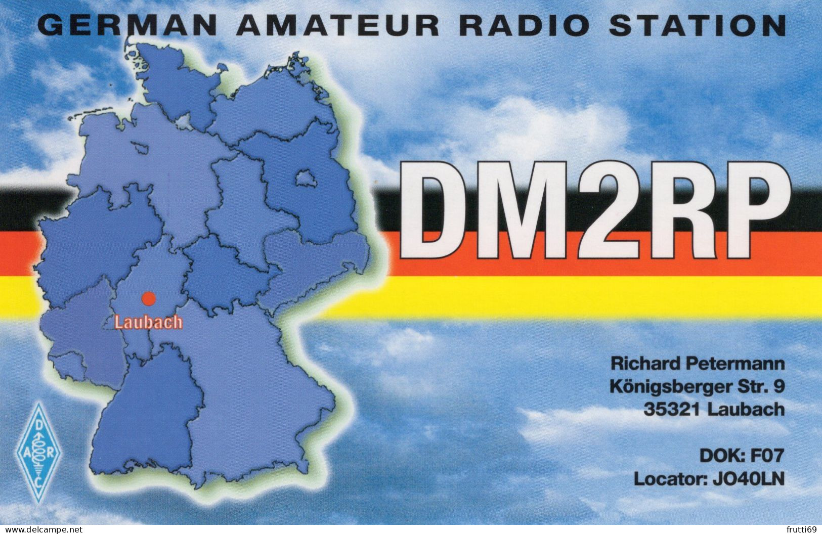 AK 208299 QSL - Germany - Laubach - Radio