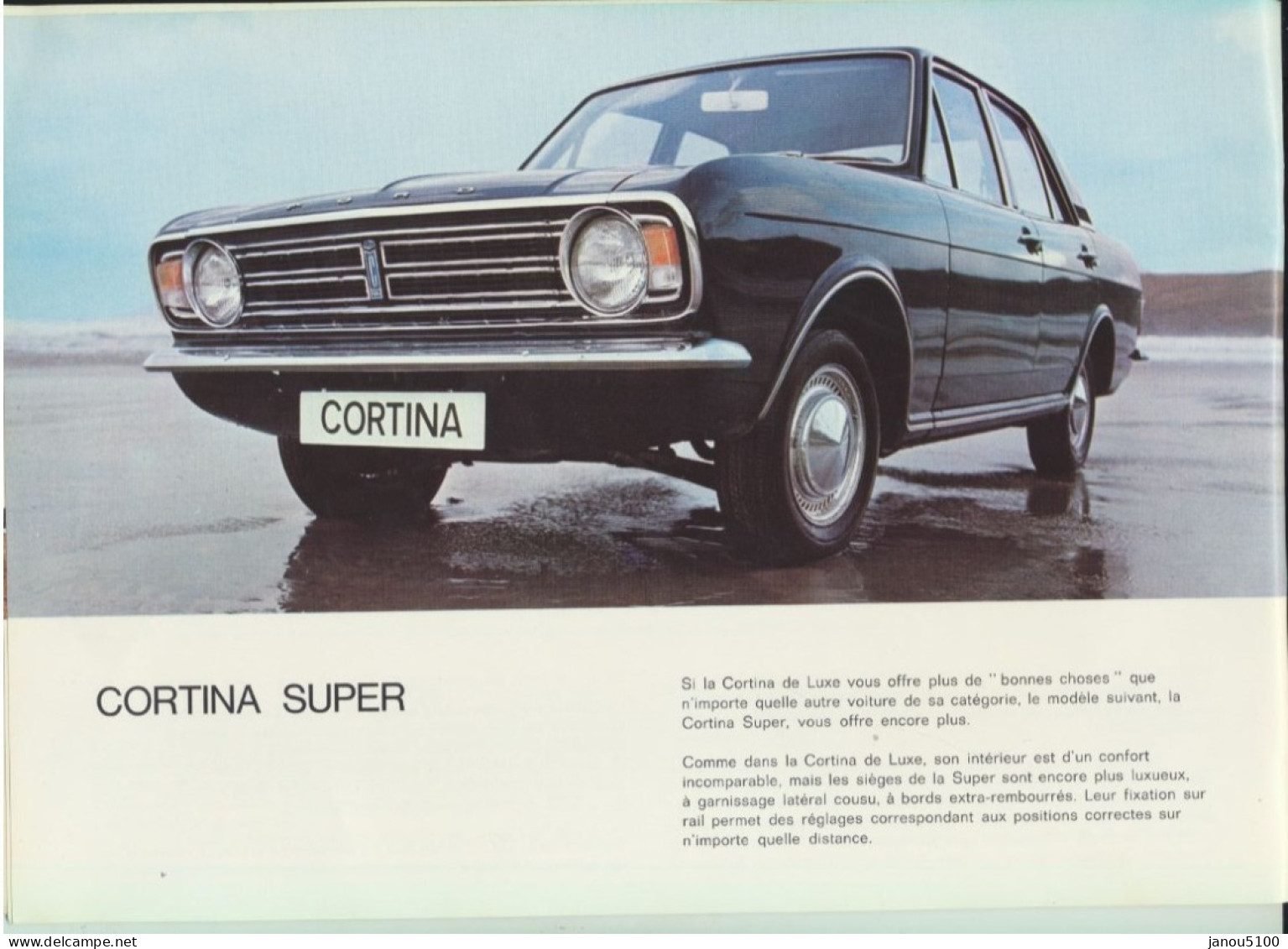 VIEUX PAPIERS   PUBLICITE  POUR  " FORD  CORTINA  "    DE      1962 à  1982. - Pubblicitari