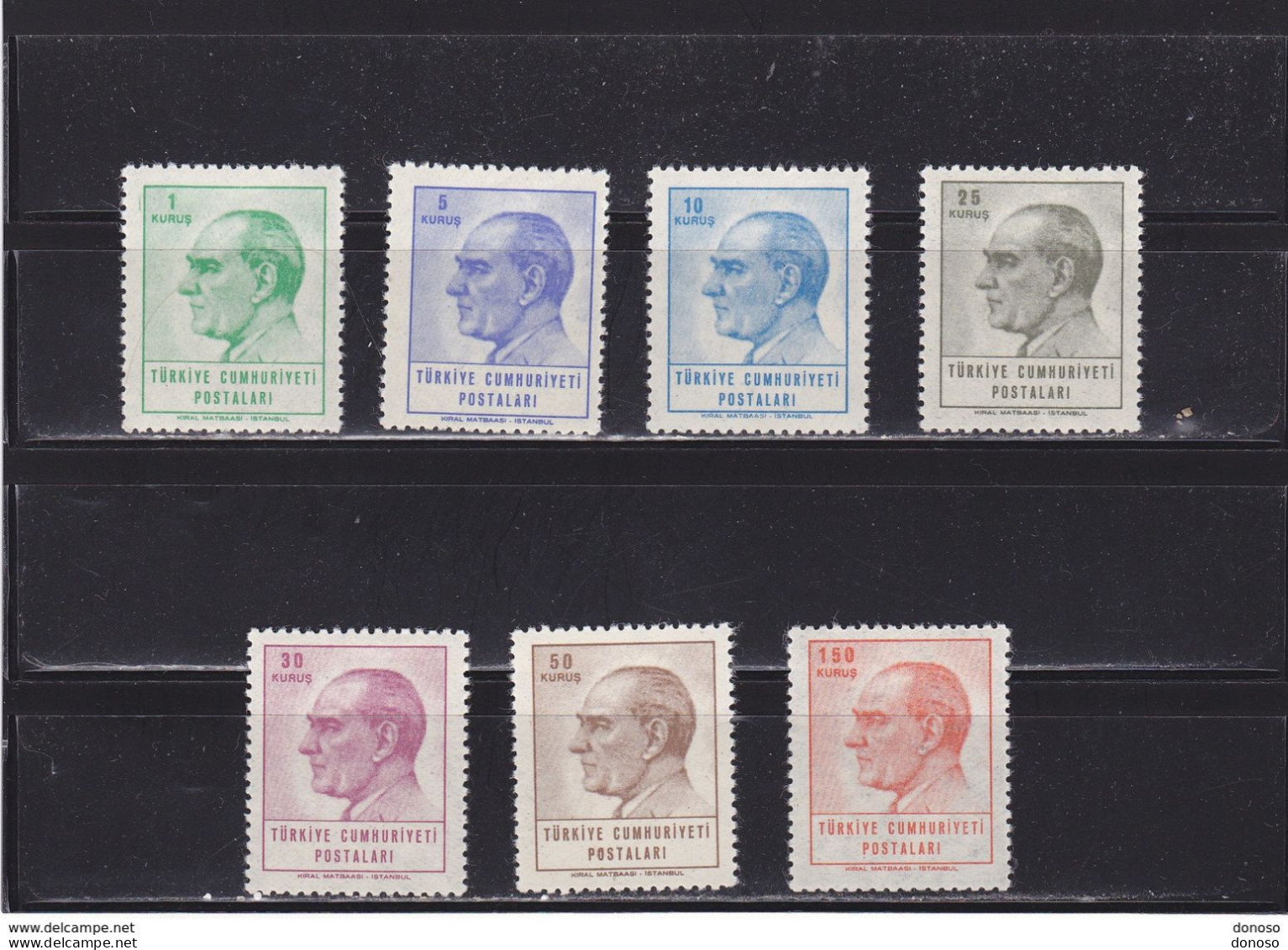 TURQUIE 1964 ATATURK Yvert 1711-1717 NEUF** MNH Cote : 25 Euros - Unused Stamps
